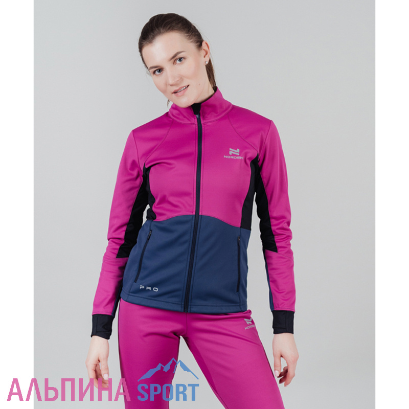 Тренировочная куртка Nordski Pro Fuchsia/Blue женская