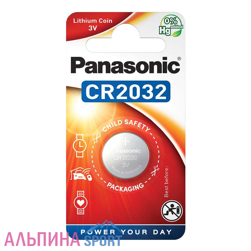 Батарея Panasonic CR2032 литиевая
