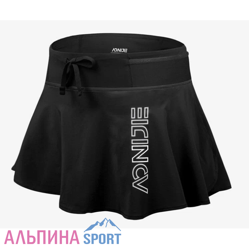 Шорты спортивные Aonijie женские с юбкой F5104 black