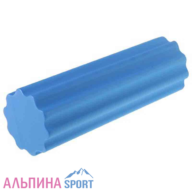 Роллер для йоги, массажный 45 х15 см, цвет синий