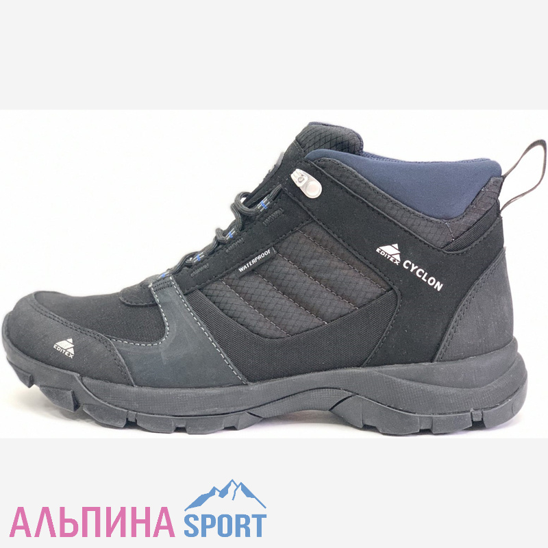 Ботинки зимние Editex Cyclon черный/синий