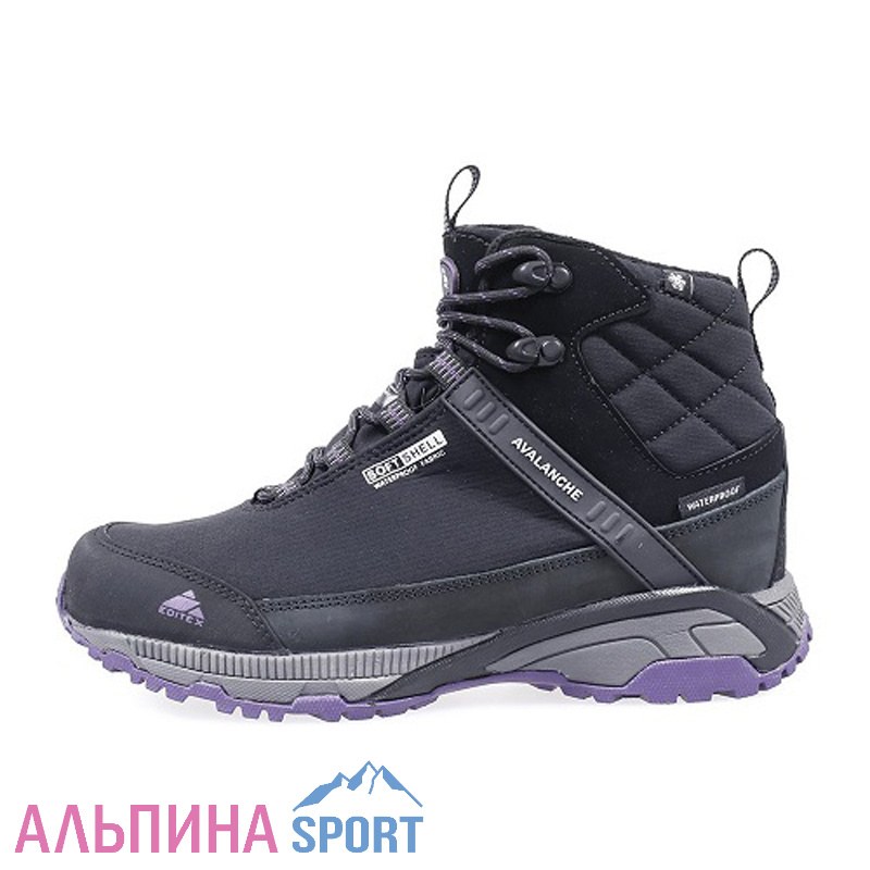 Ботинки зимние Editex AVALANCHE черный/фиолетовый