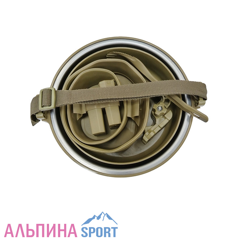 Набор посуды "СЕВЕРНОЕ СИЯНИЕ" ПРЕМИУМ (хаки)