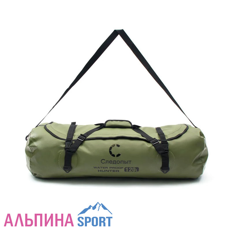 Гермосумка с молнией "СЛЕДОПЫТ -Hunter" 120 л ПВХ хаки