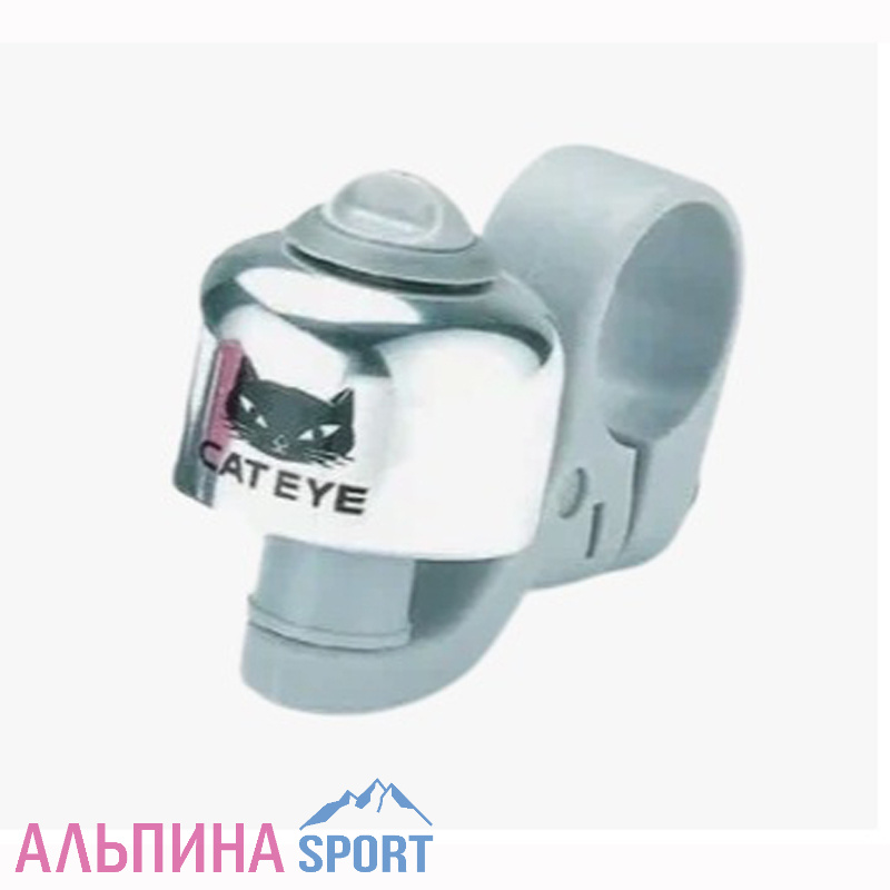 Звонок Cateye, ударный, серебро