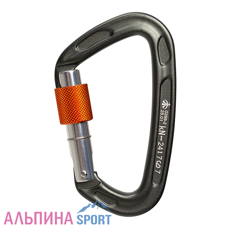 Карабин Вертикаль скалолазный с муфтой (Keylock)