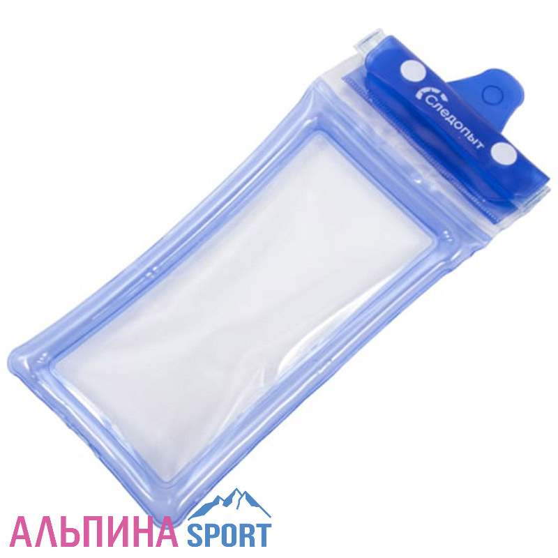 Чехол водонепроницаемый "СЛЕДОПЫТ" для смартфонов (6,5`) голубой