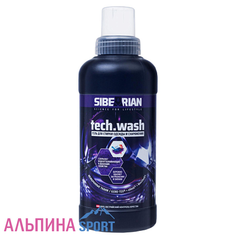 Гель для стирки SIBEARIAN TECH WASH мембранных и технологичных тканей 500 мл