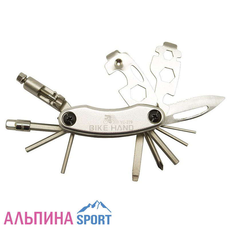 Набор инструментов Bike Hand YC-279 на 25 функций с ножом