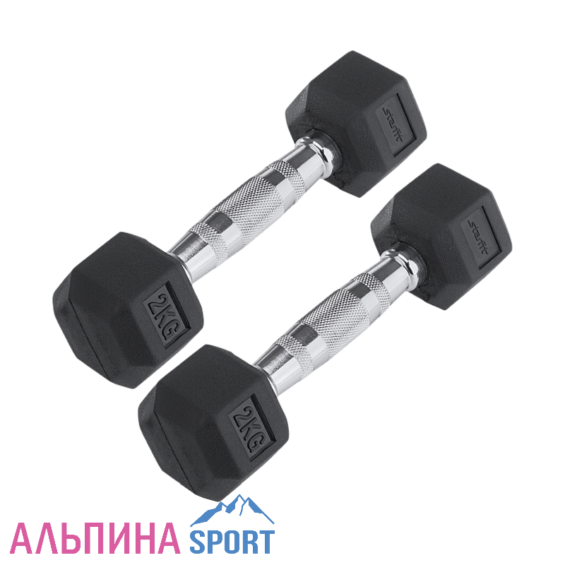 Гантели гексагональные STARFIT DB-301 2*2,0 кг