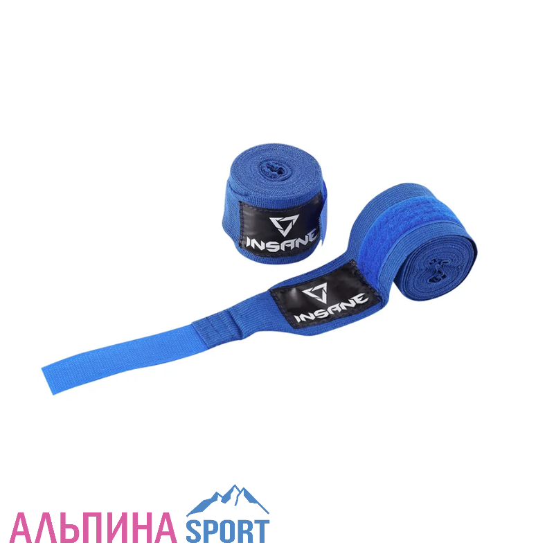 Бинт боксерский INSANE BASE IN22-HW300, хлопок, синий, 3,5 м