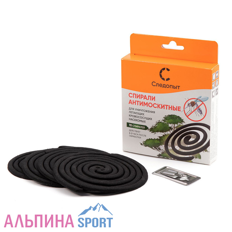 Спирали антимоскитные "Следопыт" 10 шт коробка с подвесом
