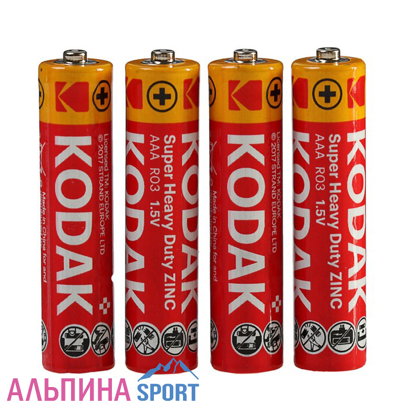 Батарейка солевая Kodak Extra Heavy Duty, AAA, R03-4S