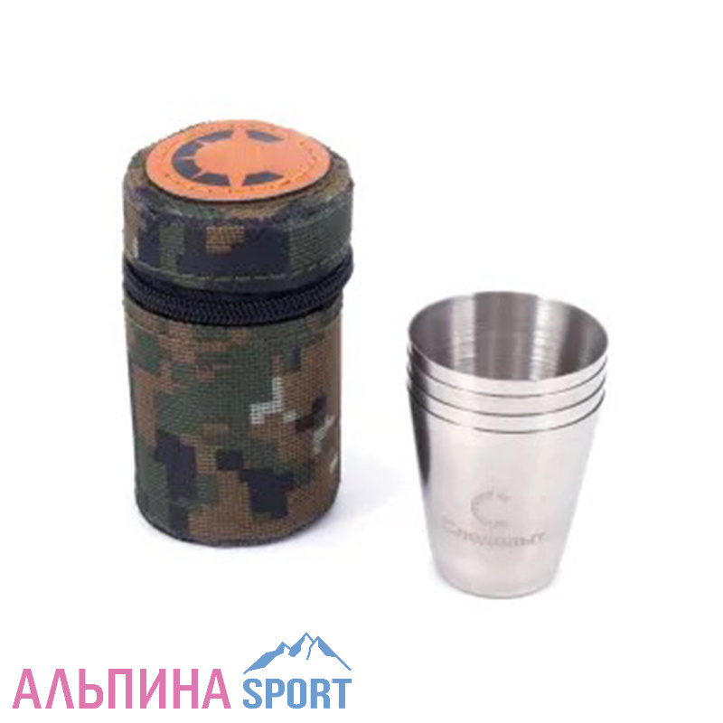 Рюмка-стопка "СЛЕДОПЫТ" 25 мл в тубе из oxford camo pixel