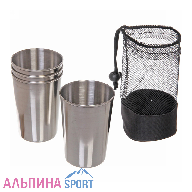 Стакан Турист Мастер 300мл в наборе 4шт в сетке