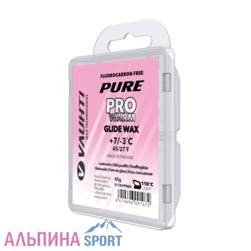 Парафин Vauhti PURE PRO WARM +7“C/-3“C 45г