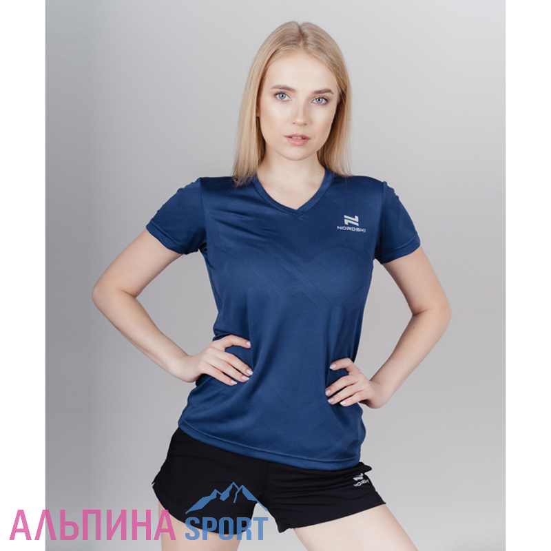 Футболка Nordski Оrnament Dark Blue женская