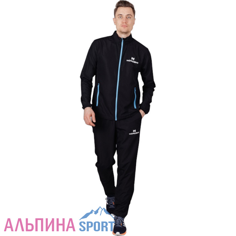 Ветровка Nordski Motion Black/Light blue