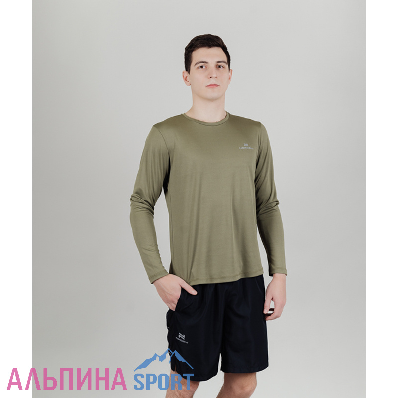 Футболка Nordski Run Olive с длинным рукавом