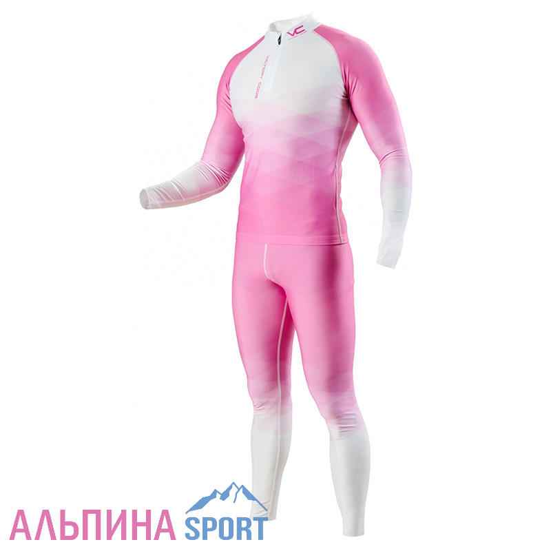Гоночный комбинезон Victory code AURORA white/pink