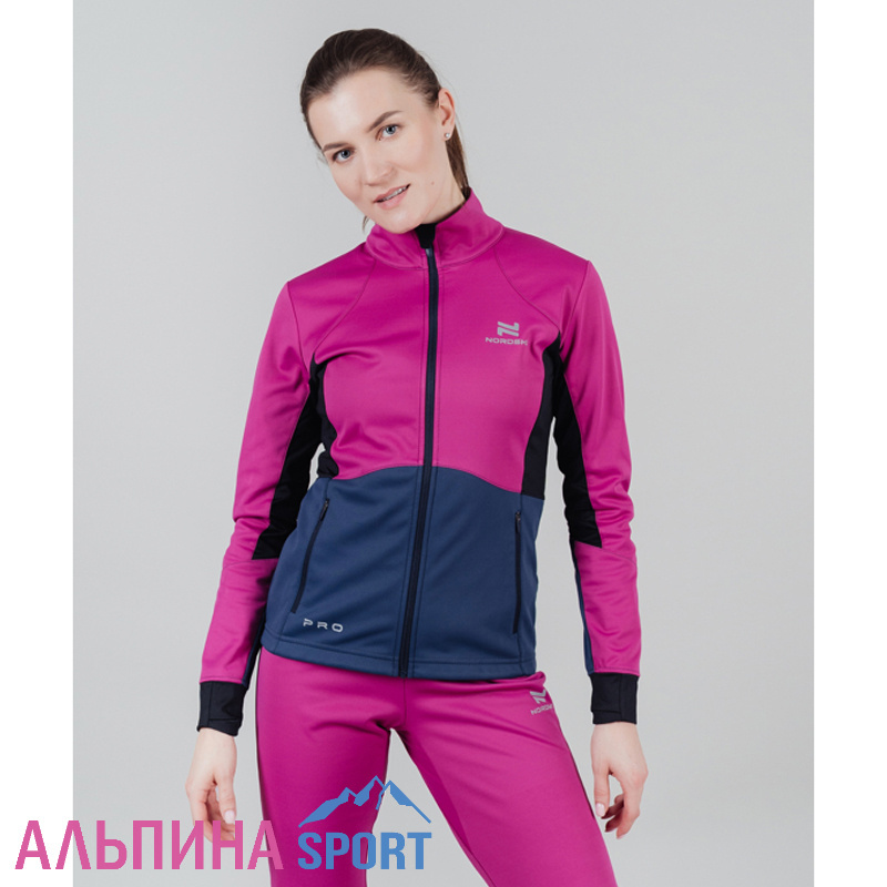 Тренировочная куртка Nordski Pro Fuchsia/Blue женская