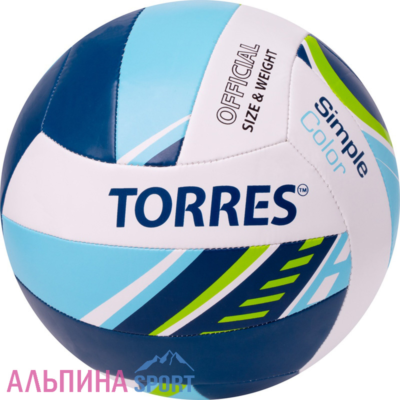 Мяч волейбольный Torres Simple Color размер 5 ТПУ