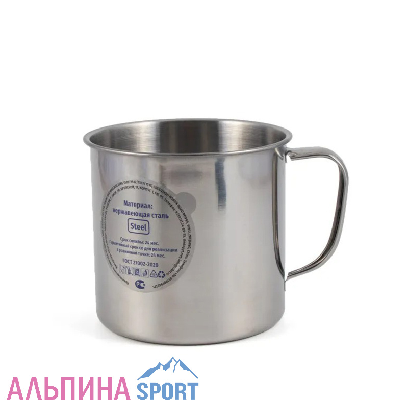 Кружка "Следопыт-эконом" нержавеющая сталь d = 10 см, 550 мл