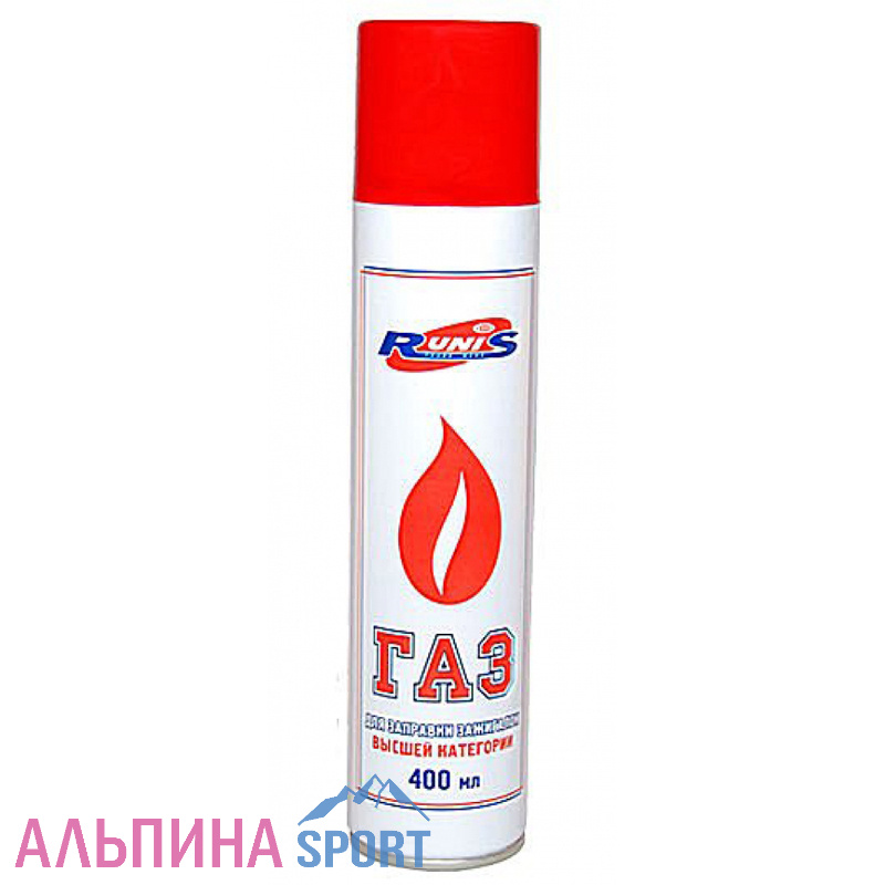 Газ для зажигалок RUNIS метал. баллон 400 мл