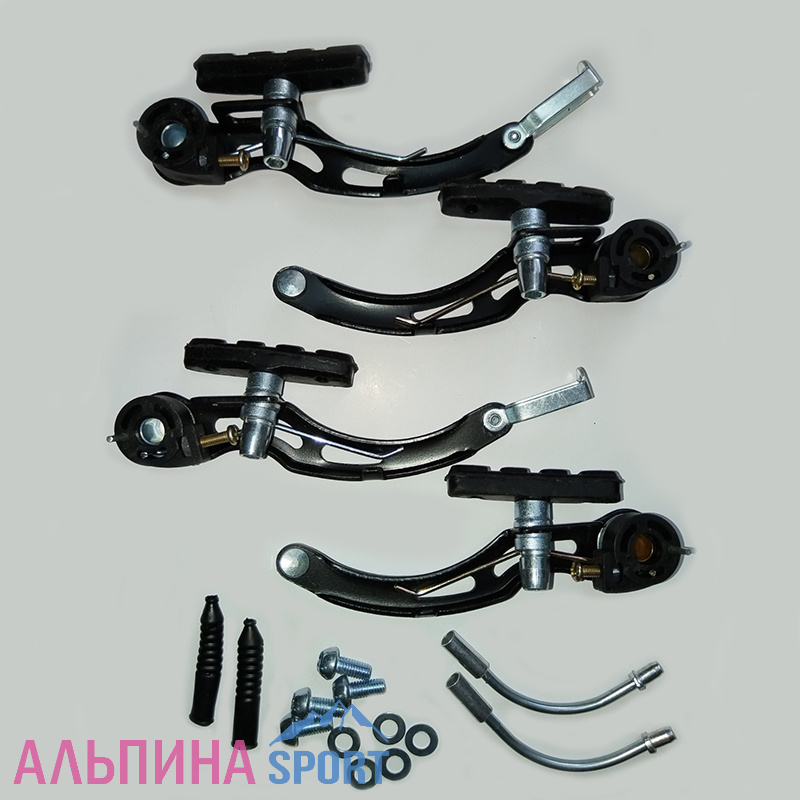 Тормоз V-br набор стальной передний+задний черный 3122632-2