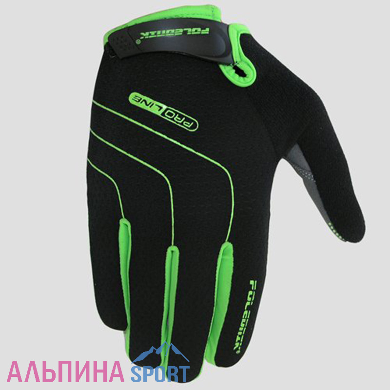 Велоперчатки Polednik Lines зеленые