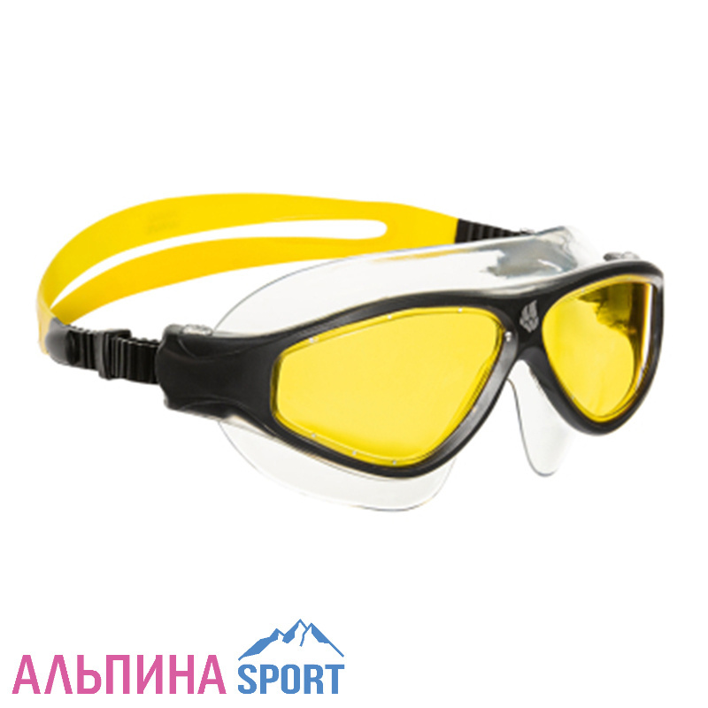 Маска для плавания Mad Wave Flame mask Yellow