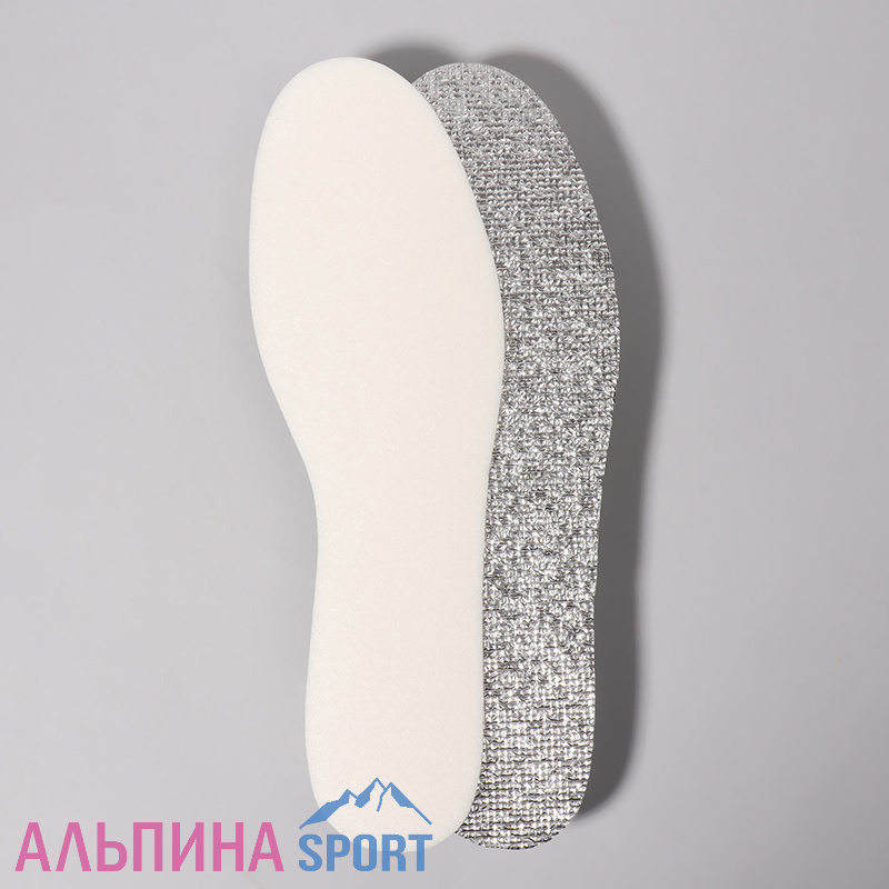 Стельки утеплённые, фольгированные, с эластичной белой пеной 36-45р-р