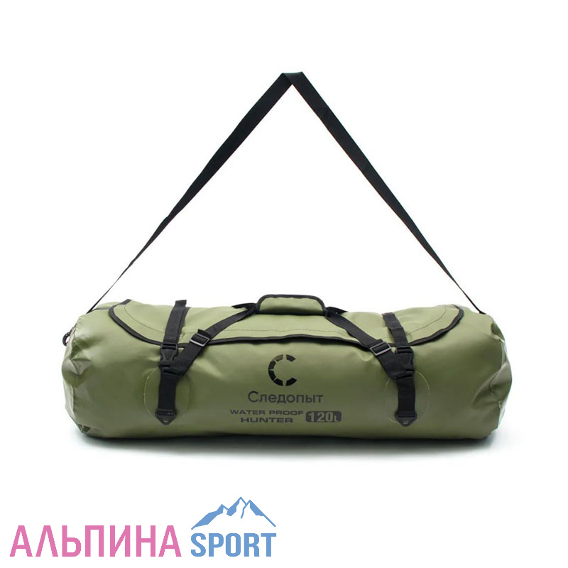 Гермосумка с молнией "СЛЕДОПЫТ -Hunter" 120 л ПВХ хаки