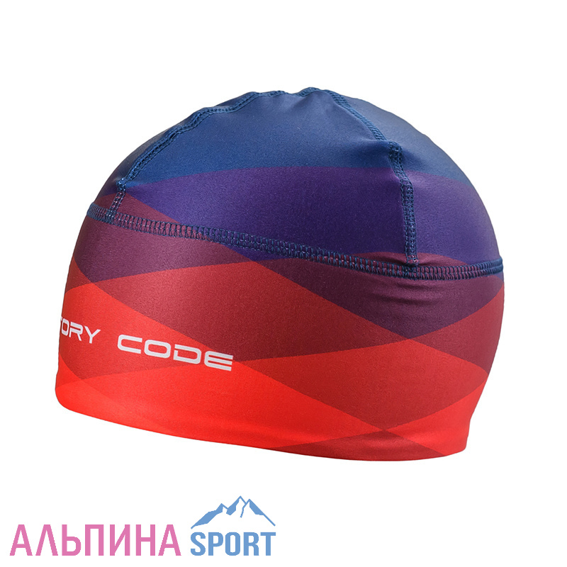 Шапка утепленная гоночная Victory code AURORA blue/red
