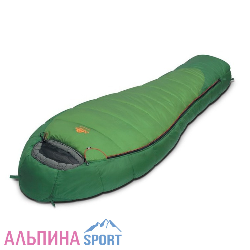 Спальник Alexika  Mountain Wide правый +2-3-19 кокон зеленый