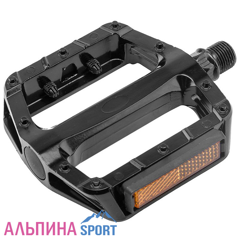 Педали FP-969 платформа алюминиевые черные ось 9/16"