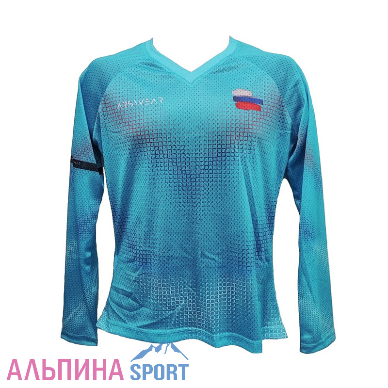 Футболка Arswear Unisex Race Capsule Бирюза с длинным рукавом