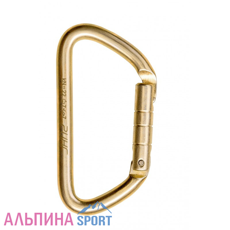 Карабин Ринг стальной трапеция кейлок с прямой защелкой 22 кН