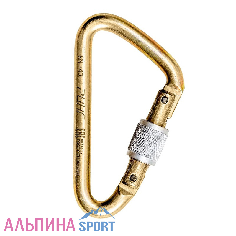 Карабин Ринг стальной треугольный кейлок 40 кН