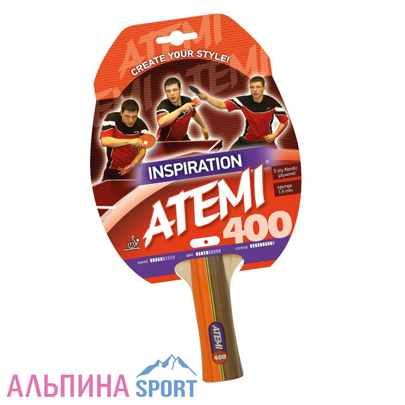 Ракетка для настольного тенниса АТЕМИ 400 AN