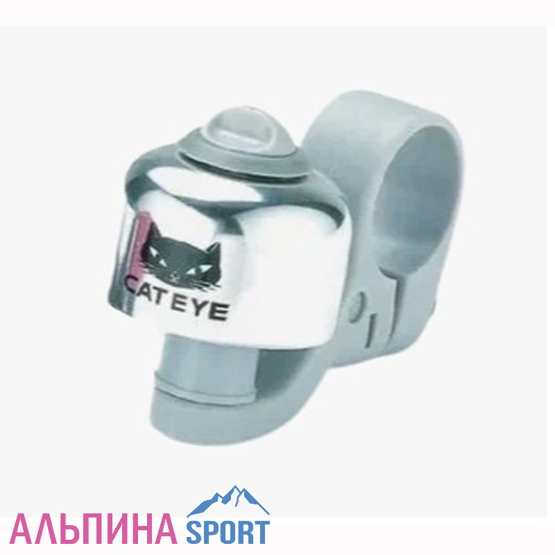 Звонок Cateye, ударный, серебро