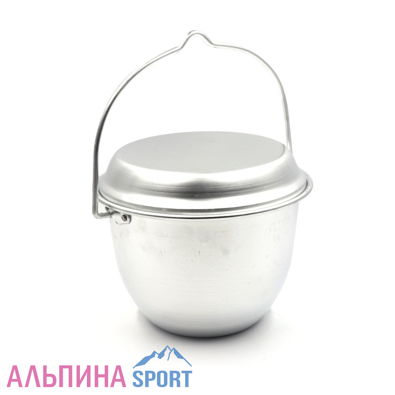 Котелок костровой "СЛЕДОПЫТ" конический 2,5 л алюминий 