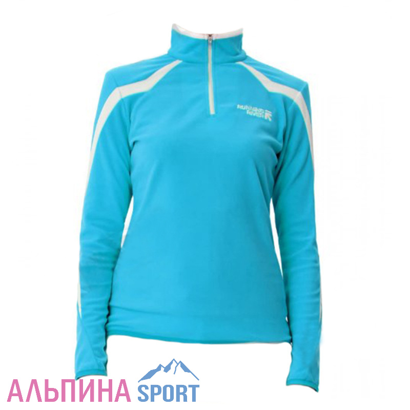 Куртка Running River флис женская голубой-белый