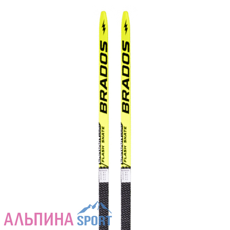 Лыжи гоночные Brados Flash Carbon skate yellow H1