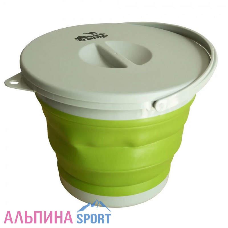 Ведро Tramp складное силиконовое 5 л с крышкой