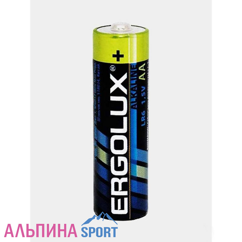 Батарея Ergolux алкалиновая, AA, LR6