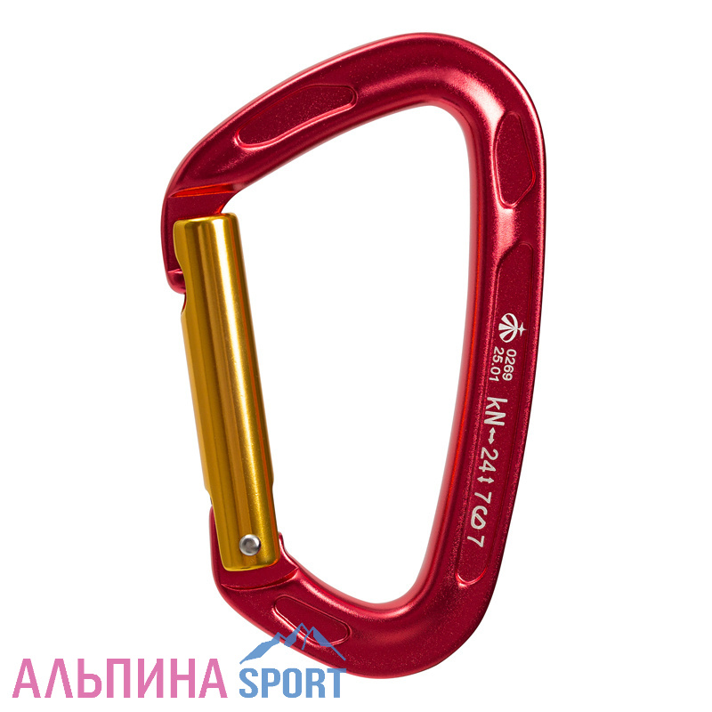 Карабин Вертикаль cкалолазный с прямой защелкой (Keylock)