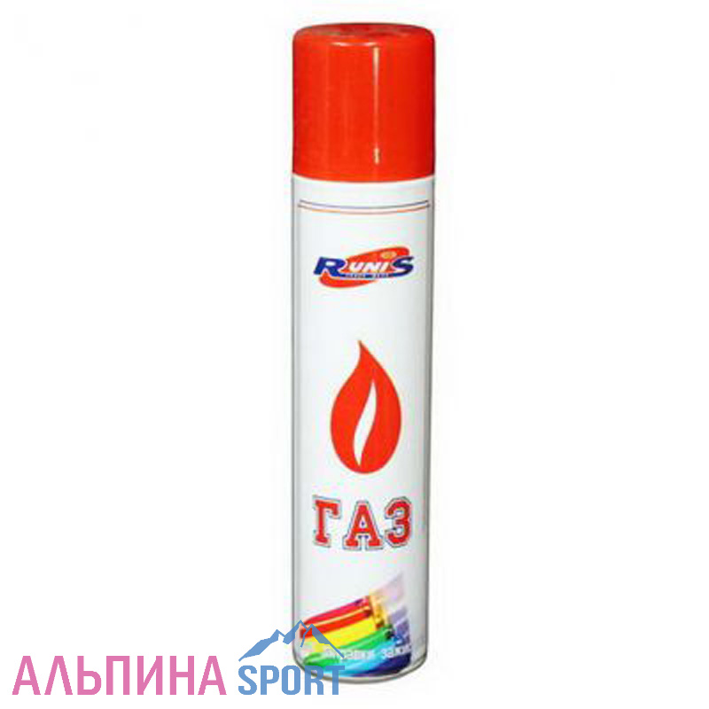 Газ для зажигалок RUNIS метал. баллон 210мл