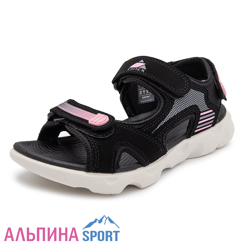 Сандалии EDITEX S2201M-1 черный/розовый