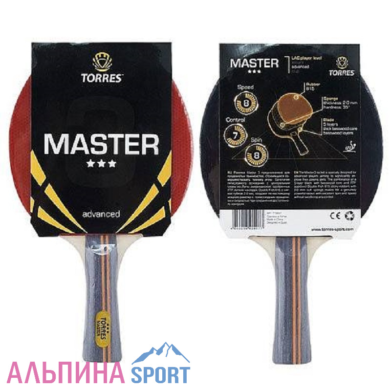 Ракетка для настольного тенниса Torres Master 3*